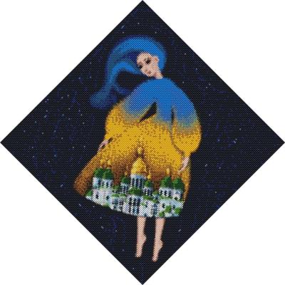 Opakowanie Diamentowa mozaika - Berehynia Sofiiwska 40x40cm