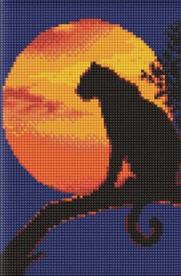 Opakowanie Diamentowa mozaika bez ramy - Gracja pantery 20x30