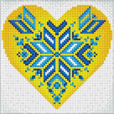 Opakowanie Diamentowa mozaika bez ramy - Ukraina w sercu