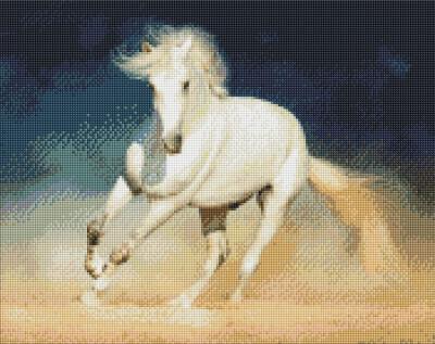 Opakowanie Diamentowa mozaika - Biała łaska 40x50cm