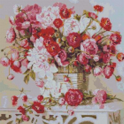 Opakowanie Diamentowa mozaika - Bukiet wspomnień 40x40