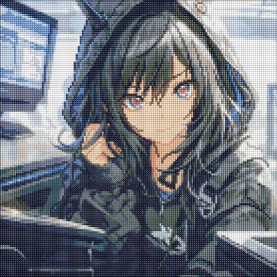 Opakowanie Diamentowa mozaika - Cyfrowa tajemnica 40x40cm