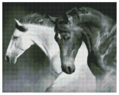 Opakowanie Diamentowa mozaika - Czarno-biała moc 40x50cm