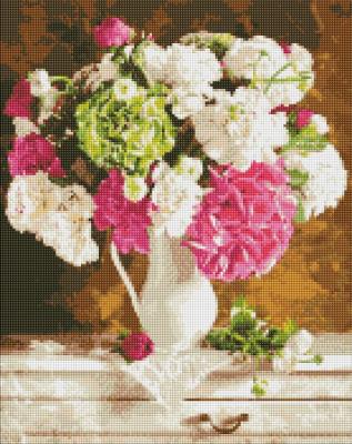 Opakowanie Diamentowa mozaika - Czułość w bukiecie 40x50cm