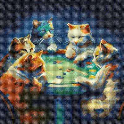 Opakowanie Diamentowa mozaika - Futrzaki hazardu 40x40cm