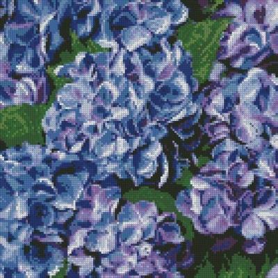Opakowanie Diamentowa mozaika - Inspirująca hortensja 40x40