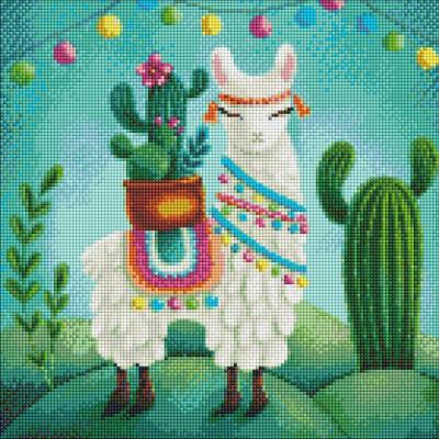 Opakowanie Diamentowa mozaika - Jolly Llama 40x40cm