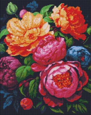 Opakowanie Diamentowa mozaika - Kolorowy bukiet 40x50cm