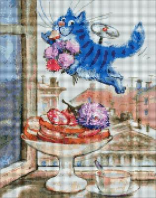 Opakowanie Diamentowa mozaika - Kot Andron 40x50cm