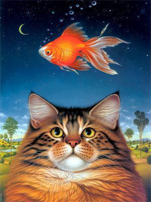 Opakowanie Diamentowa mozaika Kotek z rybką 60768