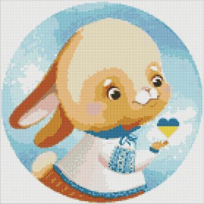 Opakowanie Diamentowa mozaika - Króliczek 40x40cm