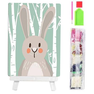 Opakowanie Diamentowa mozaika królik w brzózkach +sztaluga NO-1007260