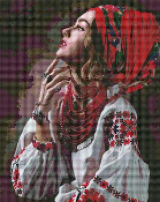 Opakowanie Diamentowa mozaika - Kwiaty-gwiazdki 40x50cm