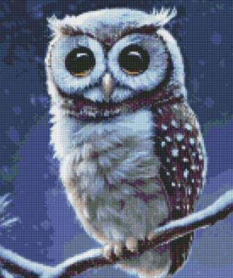 Opakowanie Diamentowa mozaika - Leśna sowa 40x50cm