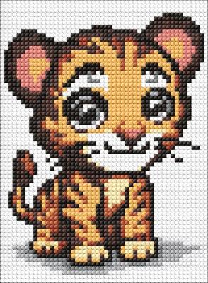 Opakowanie Diamentowa mozaika - Mały drapieżnik 15x20cm