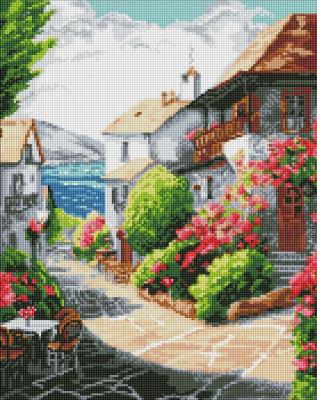 Opakowanie Diamentowa mozaika - Miasto nad morzem 40x50cm