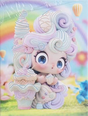 Opakowanie Diamentowa mozaika na ramie słodka dziewczynka z balonami