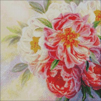 Opakowanie Diamentowa Mozaika - Nastrój piwonii 40x40