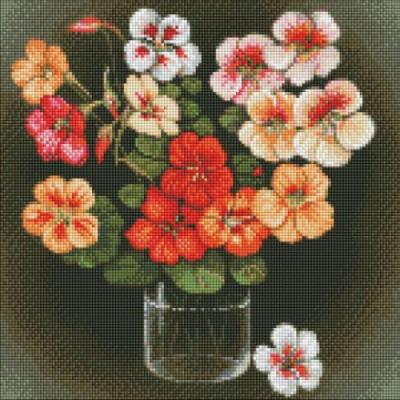 Opakowanie Diamentowa mozaika - Nasturcje 40x40cm