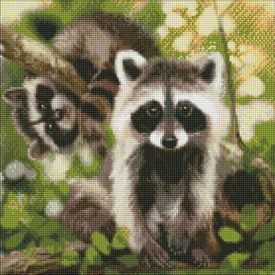 Opakowanie Diamentowa mozaika - Przyjaciele w paski 40x40cm