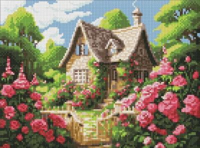 Opakowanie Diamentowa mozaika - Przytulny domek 30x40cm