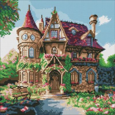 Opakowanie Diamentowa mozaika - Przytulny pałacyk 40x40cm