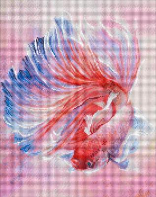 Opakowanie Diamentowa mozaika - Ryba kogucik 40x50cm