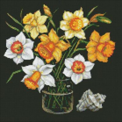 Opakowanie Diamentowa mozaika - Słoneczne żonkile 40x40cm