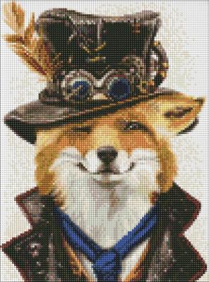 Opakowanie Diamentowa mozaika - Steampunkowy lis 30x40cm