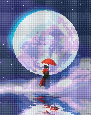 Opakowanie Diamentowa mozaika - Światło Księżyca 40x50cm