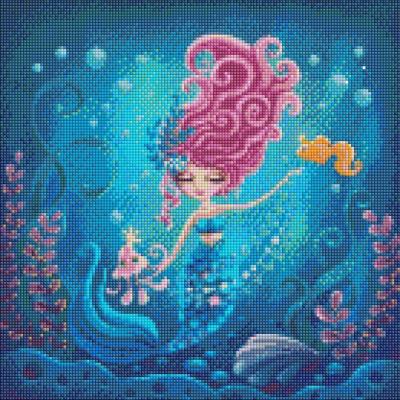 Opakowanie Diamentowa mozaika - Syrena 40x40cm