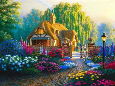 Opakowanie Diamentowa mozaika Wiejski dom 60858