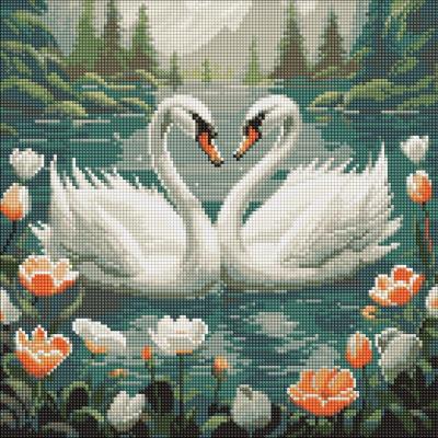 Opakowanie Diamentowa mozaika - Wierność łabędzia 40x40cm