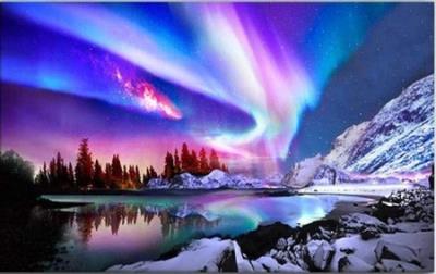 Opakowanie Diamentowa mozaika Zorza polarna fiolety NO-1009018