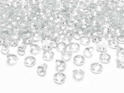 Opakowanie Diamentowe konfetti bezbarwny 12mm 100szt