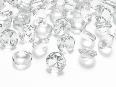 Opakowanie Diamentowe konfetti bezbarwny 20mm 10szt