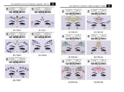 Diamentowe naklejki na twarz MIX. Wydawca: Ziemia Obiecana. SmakLiter.pl Opakowanie Diamentowe naklejki na twarz MIX