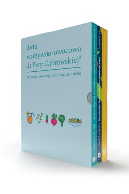 Okładka książki Dieta warzywno-owocowa dr Ewy Dąbrowskiej® - komplet 3 książek (oprawa miękka)