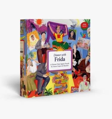 Dinner with Frida. Autor: Iratxe López de Munáin. SmakLiter.pl Okładka książki Dinner with Frida