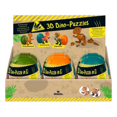 Opakowanie Dino Puzzle 3D w Jajku MIX