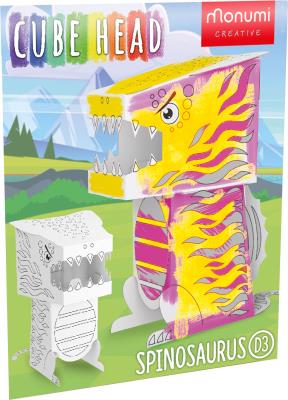 Dino Spinosaurus Cube Head MCH000111. Wydawca: Monumi. SmakLiter.pl Opakowanie Dino Spinosaurus Cube Head MCH000111