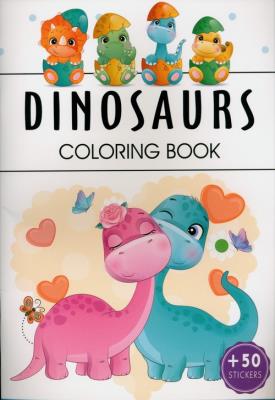 Okładka książki Dinosaurs Coloring Book