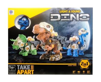 Opakowanie Dinozaur do skręcania z dźwiękiem i światłem