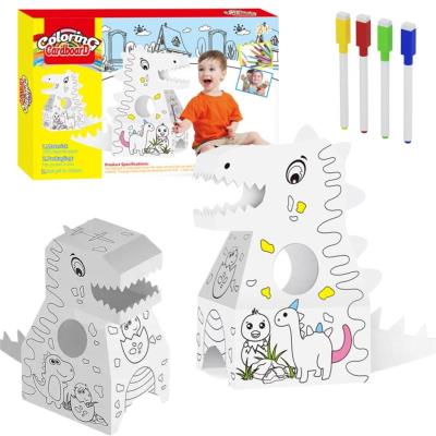 Opakowanie Dinozaur kartonowy do malowania