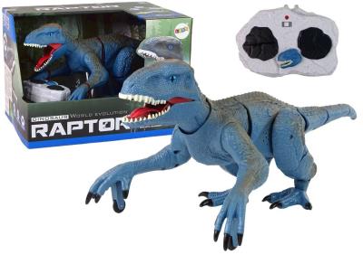 Opakowanie Dinozaur R/C Velociraptor niebieski z dźwiękiem