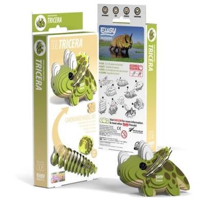 Opakowanie Dinozaur Tricera Eugy Eko Układanka 3D