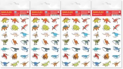 Dinozaury 01 Naklejki. Wydawca: Jako. SmakLiter.pl Opakowanie Dinozaury 01 Naklejki