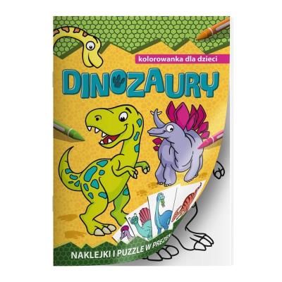 Opakowanie Dinozaury. Kolorowanka
