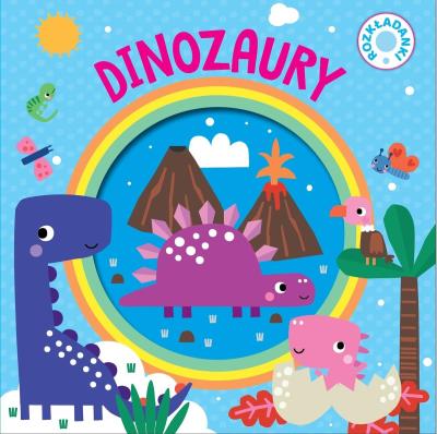 Dinozaury. Rozkładanki. Autor:   Praca zbiorowa. SmakLiter.pl Okładka książki Dinozaury. Rozkładanki