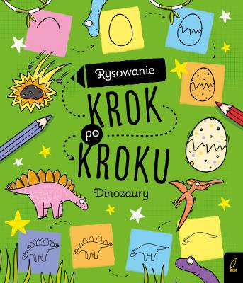 Okładka książki Dinozaury. Rysowanie krok po kroku